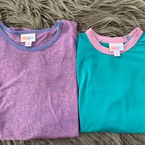 LuLaRoe Shirts Girls Size 10